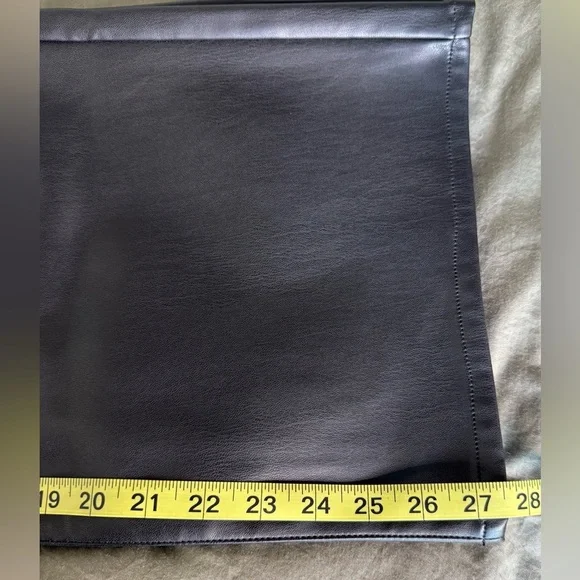 Joe's Jeans Black Faux Leather Pants Size 28 NWT Wide Leg Baddie Y2K High Waist - Picture 6 of 9